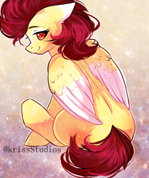 Size: 2169x2580 | Tagged: safe, artist:krissstudios, imported from derpibooru, oc, oc:fast fire, pegasus, female, high res, mare, solo