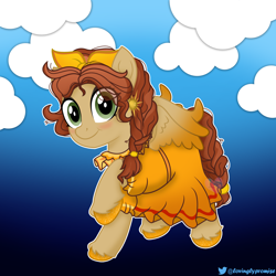 Size: 2000x2000 | Tagged: safe, artist:lovinglypromise, imported from derpibooru, pegasus, pony, base used, encanto, high res, pepa madrigal, ponified, solo