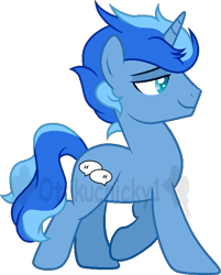 Size: 576x715 | Tagged: safe, artist:otakuchicky1, imported from derpibooru, oc, pony, unicorn, base used, horn, male, simple background, solo, stallion, transparent background, unicorn oc, watermark