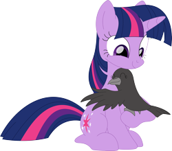 Size: 3567x3136 | Tagged: safe, artist:porygon2z, imported from derpibooru, twilight sparkle, oc, oc:sabrina, bird, crow, pony, unicorn, cute, duo, female, high res, hug, mare, simple background, transparent background, unicorn twilight