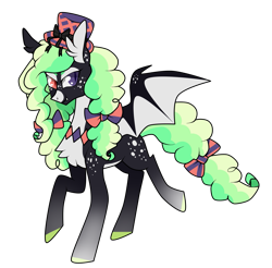 Size: 1711x1681 | Tagged: safe, artist:kaikururu, imported from derpibooru, oc, oc only, bat pony, pony, bat pony oc, bat wings, chest fluff, colored hooves, ear fluff, female, hat, heterochromia, mare, simple background, solo, top hat, transparent background, wings