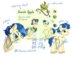 Size: 1778x1386 | Tagged: safe, artist:lambydwight, imported from derpibooru, oc, oc:cherish apple, earth pony, pony, adoptable