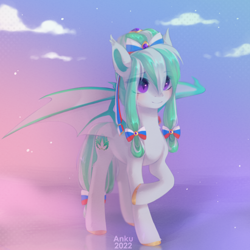 Size: 2000x2000 | Tagged: safe, artist:anku, imported from derpibooru, oc, oc only, bat pony, pony, bat pony oc, solo