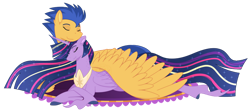 Size: 800x357 | Tagged: safe, artist:katsuforov-chan, imported from derpibooru, flash sentry, twilight sparkle, alicorn, pegasus, pony, the last problem, cuddling, cute, duo, ethereal mane, ethereal tail, eyes closed, female, flashlight, hooves, jewelry, large wings, male, mare, older, older twilight, peytral, princess twilight 2.0, rainbow power, regalia, shipping, simple background, size difference, sleeping, sparkles, stallion, starry mane, starry tail, straight, tail, transparent background, twilight sparkle (alicorn), unshorn fetlocks, watermark, wings