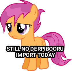 Size: 723x711 | Tagged: safe, edit, imported from ponybooru, scootaloo, meta, ponybooru, sad, simple background, transparent background