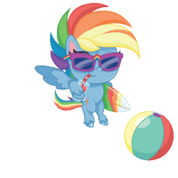 Size: 480x480 | Tagged: safe, imported from derpibooru, rainbow dash, pegasus, pony, my little pony: pony life, animated, g4.5, gif, official, simple background, transparent background
