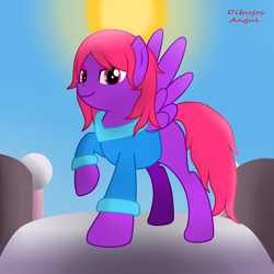 Size: 2500x2500 | Tagged: safe, artist:1mber_angul, imported from derpibooru, oc, oc:yukio, pegasus, pony, beautiful, clothes, day, fashion, pose