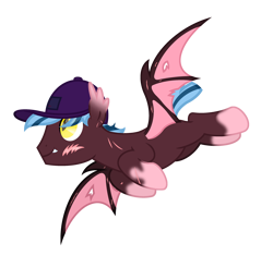 Size: 3200x3000 | Tagged: safe, artist:ponkus, imported from derpibooru, oc, bat pony, pony, baseball cap, cap, hat, male, simple background, solo, stallion, transparent background