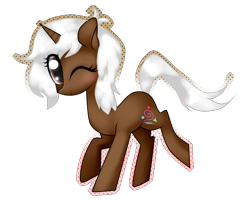 Size: 1924x1549 | Tagged: safe, artist:kaikururu, imported from derpibooru, oc, oc only, pony, unicorn, eyelashes, female, mare, one eye closed, simple background, solo, transparent background, wink