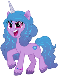 Size: 1024x1331 | Tagged: safe, artist:emeraldblast63, imported from derpibooru, izzy moonbow, pony, unicorn, g4, g5, g5 to g4, movie accurate, my little pony: a new generation, simple background, solo, sunny's day, transparent background