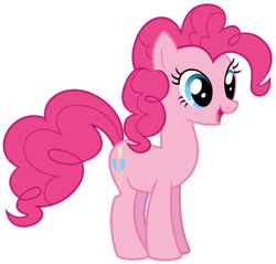 Size: 1280x1222 | Tagged: safe, artist:aureategramarye, imported from derpibooru, pinkie pie, earth pony, pony, feeling pinkie keen, season 1, female, mare, open mouth, open smile, simple background, smiling, solo, transparent background, vector