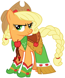 Size: 1280x1541 | Tagged: safe, artist:aureategramarye, imported from derpibooru, applejack, earth pony, pony, season 1, the best night ever, clothes, dress, female, gala dress, mare, simple background, solo, transparent background, vector