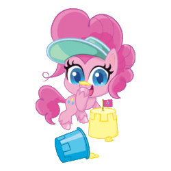 Size: 480x480 | Tagged: safe, imported from derpibooru, pinkie pie, earth pony, pony, my little pony: pony life, animated, gif, official, simple background, transparent background