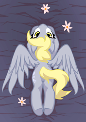 Size: 1239x1754 | Tagged: safe, derpy hooves, pegasus, pony, female, image, looking at you, looking back, looking back at you, mare, png, solo, solo female