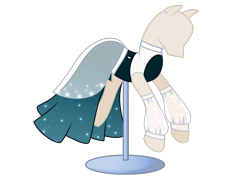 Size: 1500x1070 | Tagged: safe, artist:starchildtm, imported from derpibooru, oc, oc:wind surfer, clothes, dress, gala, gala dress, mannequin, see-through, simple background, transparent background