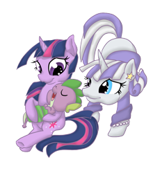 Size: 817x888 | Tagged: safe, artist:otterlore, edit, editor:enrique zx, imported from derpibooru, vector edit, spike, twilight sparkle, twilight velvet, dragon, pony, unicorn, adopted, adopted offspring, baby, baby spike, child, clothes, daughter, eyes closed, female, filly, filly twilight sparkle, foal, male, mama twilight, mare, maternal instinct, mother, mother and child, mother and daughter, mother and son, motherly love, open mouth, open smile, simple background, sleeping, smiling, son, sparkle family, spike's family, transparent background, trio, unicorn twilight, vector, younger