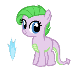 Size: 289x269 | Tagged: safe, artist:caecii, imported from derpibooru, oc, oc only, dracony, hybrid, base used, cutie mark, female, filly, foal, interspecies offspring, offspring, parent:rarity, parent:spike, parents:sparity, simple background, smiling, solo, transparent background