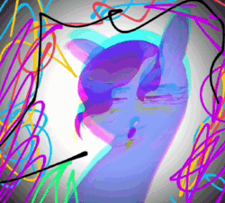 Size: 408x368 | Tagged: safe, artist:nitlynjane, imported from derpibooru, pipp petals, pegasus, pony, animated, drugs, eyestrain warning, female, g5, gif, mare, op is on drugs, simple background, vignette, wat, white background, wtf