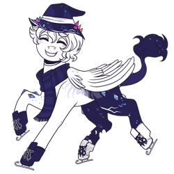 Size: 2800x2800 | Tagged: safe, artist:kikirdcz, imported from derpibooru, oc, oc:cosmos, pegasus, pony, clothes, hat, male, scarf, simple background, solo, stallion, transparent background, witch hat