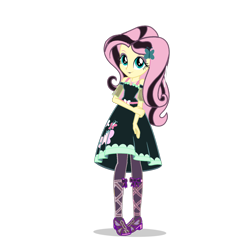 Size: 2560x2578 | Tagged: safe, imported from twibooru, fluttershy, pegasus, pony, equestria girls, cute, emoshy, image, png, shyabetes, solo