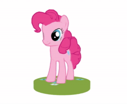Size: 640x526 | Tagged: safe, artist:soo-ling lyle tassell, imported from twibooru, pinkie pie, earth pony, 3d, 3d model, animated, ar game, augmented reality, female, image, official, simple background, solo, turnaround, turntable, unity, unreleased, webm, white background