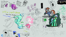 Size: 1920x1080 | Tagged: source needed, useless source url, safe, artist:anonymous, artist:firecracker, artist:hattsy, artist:rhorse, berry punch, berryshine, fluttershy, lyra heartstrings, pinkie pie, trixie, twilight sparkle, oc, oc:anon, oc:filly anon, oc:littlepip, oc:milky way, earth pony, human, pegasus, pony, unicorn, fallout equestria, aggie.io, anatomically correct, bed, black sclera, blushing, box, butt, caught, cave drawing, censored, clothes, cloud, comic, crotchboobs, crying, dialogue, distorted, dock, drawpile, envelope, eyes closed, female, filly, fuck you, happy, hasbro, heart, hooves in air, horn, hug, implied anon, implied applejack, lasso, looking at you, looking back, looking back at you, loomis, lying down, magic, mare, mask, meme, monochrome, night, night sky, nudity, on back, open mouth, pillow, plot, raised hoof, raised tail, rope, shid, simple background, sketch, sky, sleeping, smiling, spooky, stick figure, store, sweat, sweater, tail, tail aside, text, thinking, tipping, tongue out, unfinished art, unicorn twilight, vulgar, walking