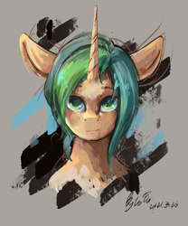 Size: 3000x3600 | Tagged: safe, artist:龙宠, imported from derpibooru, oc, oc only, oc:star shadow, pony, unicorn, bust, female, high res, horn, looking at you, mare, portrait, smiling, smiling at you, solo, unicorn oc