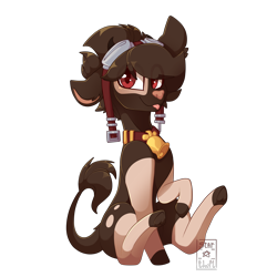 Size: 2448x2448 | Tagged: safe, artist:star-theft, imported from derpibooru, oc, oc:ring'a'belle, cow, cow pony, male, simple background, solo, transparent background