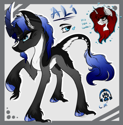 Size: 2325x2377 | Tagged: safe, artist:beamybutt, imported from derpibooru, oc, oc only, kirin, pony, duo, ear fluff, eyelashes, hoof fluff, hoof polish, kirin oc, leonine tail, male, paw prints, raised hoof, stallion, tail, uniconr oc