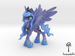 Size: 710x528 | Tagged: safe, artist:teonanakatle, imported from derpibooru, princess luna, pony, 3d, figurine, solo