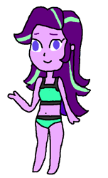 Size: 446x733 | Tagged: safe, artist:prabowomuhammad23, imported from derpibooru, starlight glimmer, equestria girls, clothes, simple background, swimsuit, transparent background