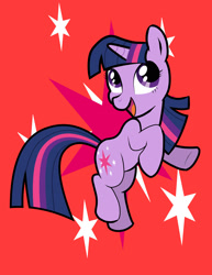 Size: 1280x1657 | Tagged: safe, artist:captainstancet, imported from derpibooru, twilight sparkle, pony, unicorn, cutie mark background, female, mare, open mouth, open smile, smiling, solo, unicorn twilight