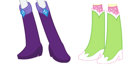 Size: 2704x1400 | Tagged: safe, imported from derpibooru, screencap, fluttershy, rarity, equestria girls, boots, clothes, diamond, duo, high heel boots, legs, pictures of legs, shoes, simple background, socks, white background