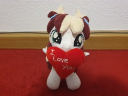 Size: 4032x3024 | Tagged: safe, artist:xeto_de, imported from derpibooru, oc, oc:vanilla cream, heart, irl, photo, plushie