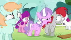 Size: 1280x720 | Tagged: safe, edit, edited screencap, imported from derpibooru, screencap, apple bloom, diamond tiara, lily longsocks, pipsqueak, scootaloo, sweetie belle, pony, crusaders of the lost mark, american flag, animated, cutie mark crusaders, meme, song, sound, webm