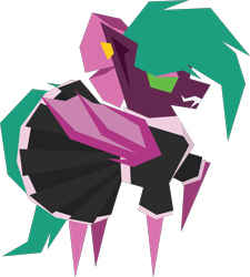 Size: 2083x2319 | Tagged: safe, artist:tikibat, derpibooru exclusive, imported from derpibooru, oc, oc only, oc:satin rose, bat pony, pony, angular, bat pony oc, bat wings, clothes, crossdressing, dress, ear piercing, earring, eyeshadow, fangs, femboy, jewelry, maid, makeup, male, membranous wings, piercing, simple background, skirt, socks, solo, stallion, transparent background, wings