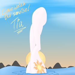 Size: 1920x1920 | Tagged: safe, artist:cycrus, imported from derpibooru, princess celestia, alicorn, pony, cloud, female, fetish, hoof fetish, legs, legs in air, mare, misleading thumbnail, pictures of legs, solo, sunrise, text