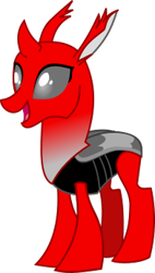 Size: 196x345 | Tagged: safe, artist:mariofan345, imported from derpibooru, oc, oc only, oc:nessie, changedling, changeling, changedling oc, changeling oc, female, simple background, solo, transparent background