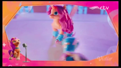 Size: 854x480 | Tagged: safe, imported from derpibooru, screencap, sunny starscout, alicorn, earth pony, advertisement, g5, indonesian, irl, merchandise, microphone, my little pony: a new generation, official, photo, remote control, roller skates, rtv, singing, television, toy, tv premiere, vidio