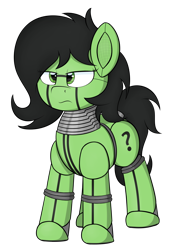 Size: 2076x2880 | Tagged: safe, artist:marusya, imported from derpibooru, oc, oc only, oc:filly anon, earth pony, pony, robot, robot pony, earth pony oc, female, filly, foal, high res, roboticization, simple background, solo, transparent background