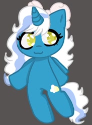Size: 960x1309 | Tagged: safe, artist:laiflowerowo, imported from derpibooru, oc, oc only, oc:fleurbelle, alicorn, alicorn oc, bow, colored pupils, female, full body, gray background, hair bow, hooves, horn, mare, simple background, smiling, solo, tail, two toned mane, two toned tail, wingding eyes, wings, yellow eyes