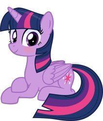 Size: 5000x5894 | Tagged: safe, artist:n0kkun, imported from derpibooru, twilight sparkle, alicorn, pony, blushing, cute, female, looking at you, lying down, mare, prone, simple background, smiling, solo, transparent background, twiabetes, twilight sparkle (alicorn)
