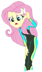 Size: 780x1342 | Tagged: safe, edit, edited screencap, imported from derpibooru, screencap, fluttershy, equestria girls, equestria girls series, too hot to handle, background removed, clothes, female, fluttershy's wetsuit, not a vector, simple background, solo, swimsuit, transparent background, wetsuit