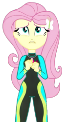 Size: 1142x2048 | Tagged: safe, edit, edited screencap, imported from derpibooru, screencap, fluttershy, aww... baby turtles, equestria girls, equestria girls series, background removed, clothes, female, fluttershy's wetsuit, not a vector, simple background, solo, swimsuit, transparent background, wetsuit