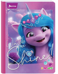 Size: 782x1000 | Tagged: safe, imported from derpibooru, izzy moonbow, pony, unicorn, 2d, 3d, colombia, copybook, design, g5, jewelry, merchandise, my little pony: a new generation, official, shiny, sparkles