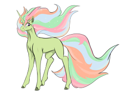 Size: 2732x2048 | Tagged: safe, artist:ask-y, imported from derpibooru, oc, oc only, pony, unicorn, colored hooves, crack ship offspring, female, horn, magical lesbian spawn, mare, offspring, parent:princess celestia, parent:tree hugger, simple background, smiling, transparent background, unicorn oc