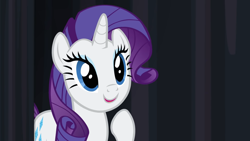 Size: 1920x1080 | Tagged: safe, imported from derpibooru, screencap, rarity, pony, unicorn, rarity takes manehattan, happy, manehattan, open mouth, open smile, smiling, solo