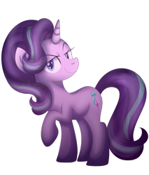 Size: 3019x3540 | Tagged: safe, artist:kimmyartmlp, imported from derpibooru, starlight glimmer, pony, unicorn, 2017, evil starlight, female, mare, raised hoof, simple background, smiling, smirk, solo, transparent background