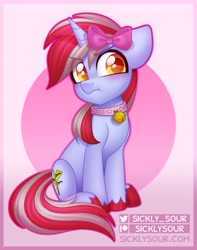 Size: 823x1042 | Tagged: safe, artist:sickly-sour, imported from derpibooru, oc, oc only, oc:cinnamon lightning, pony, unicorn, blushing, eye clipping through hair, eyebrows, eyebrows visible through hair, flustered, frown, looking at you, solo