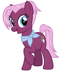 Size: 2800x3200 | Tagged: safe, artist:cheezedoodle96, imported from derpibooru, jasmine leaf, earth pony, pony, common ground, discordant harmony, .svg available, background pony, clothes, female, high res, looking at you, mare, neckerchief, raised hoof, scarf, simple background, solo, svg, transparent background, vector